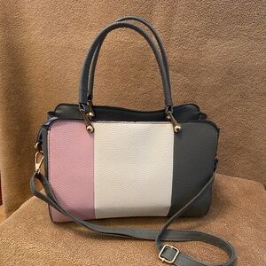 Tricolor satchel